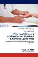 Effects of Different Professions on The Hand Kinematic Capabilities