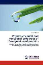 Physico-chemical and functional properties of Fenugreek seed proteins