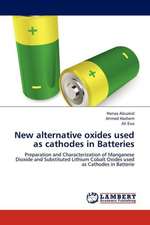 New alternative oxides used as cathodes in Batteries