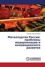 Metallurgiya Rossii: problemy modernizatsii i innovatsionnogo razvitiya