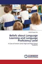 Beliefs about Language Learning and Language Proficiency Level