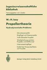 Propellertheorie: Hydrodynamische Probleme