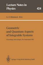 Geometric and Quantum Aspects of Integrable Systems: Proceedings of the Eighth Scheveningen Conference Scheveningen, The Netherlands, August 16–21, 1992