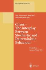 Chaos — The Interplay Between Stochastic and Deterministic Behaviour