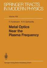 Metal Optics Near the Plasma Frequency