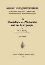 Die Physiologie des Wachstums und der Bewegungen