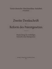 Zweite Denkschrift zur Reform des Patentgesetzes: Besprechung des vorläufigen Entwurfes eines Patentgesetzes