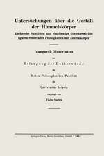 Untersuchungen über die Gestalt der Himmelskörper: Rochesche Satelliten und ringförmige Gleichgewichtsfiguren rotierender Flüssigkeiten mit Zentralkörper