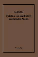 Praktikum der quantitativen anorganischen Analyse