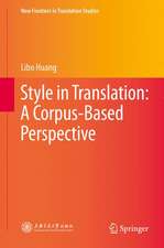 Style in Translation: A Corpus-Based Perspective