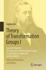 Theory of Transformation Groups I: General Properties of Continuous Transformation Groups. A Contemporary Approach and Translation