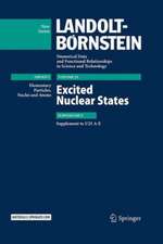 Excited Nuclear States: Supplement to I/25 A-E