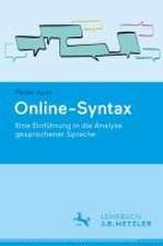 Online-Syntax: Eine Einführung in die Analyse gesprochener Sprache