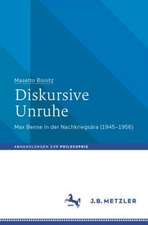 Diskursive Unruhe: Max Bense in der Nachkriegsära (1945–1956)