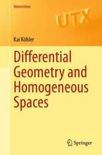 Differential Geometry and Homogeneous Spaces