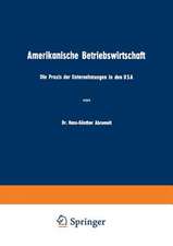 Amerikanische Betriebswirtschaft: Die Praxis der Unternehmungen in den USA