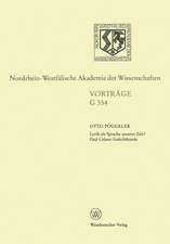 Lyrik als Sprache unserer Zeit? Paul Celans Gedichtbände