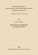 Untersuchungen zur Arbeitsbestgestaltung bei der Fertigstellung von Oberhemden in gewerblichen Wäschereien