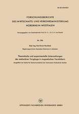 Theoretische und experimentelle Untersuchungen der stationären Vorgänge in magnetischen Verstärkern: Ausgeführt am Institut für Starkstromtechnik der Technischen Hochschule Aachen