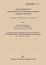 Anwendung der thermomagnetischen Analyse zum Studium des Umwandlungsverhaltens von Eisenwerkstoffen im Temperaturbereich von −150°C bis +1500°C