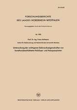 Untersuchung der wichtigeren Gebrauchseigenschaften von kunstharzbeschichteten Holzfaser- und Holzspanplatten