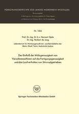 Der Einfluß der Wälzgenauigkeit von Verzahnmaschinen auf die Fertigungsgenauigkeit und das Laufverhalten von Stirnradgetrieben