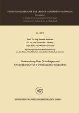 Untersuchung über Grundlagen und Anwendbarkeit von Vertriebskosten-Vergleichen