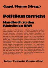 Politikunterricht: Handbuch zu den Richtlinien NRW