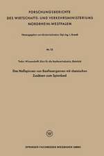 Das Naßspinnen von Bastfasergarnen mit chemischen Zusätzen zum Spinnbad