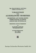 Vorlesungen über Algebraische Geometrie