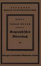 Geographisches Wörterbuch: Allgemeine Erdkunde