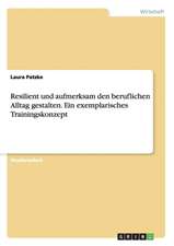 Resilient und aufmerksam den beruflichen Alltag gestalten. Ein exemplarisches Trainingskonzept