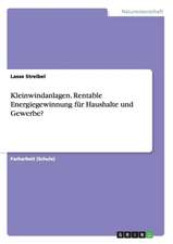 Kleinwindanlagen. Rentable Energiegewinnung für Haushalte und Gewerbe?