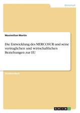 Die Entwicklung des MERCOSUR und seine vertraglichen und wirtschaftlichen Beziehungen zur EU