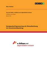 Designated Sponsoring als Dienstleistung im Investmentbanking