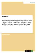 Bewertung der Reputationsrisiken aus dem Abgas-Skandal der VW AG innerhalb eines integrativen Risikomanagementsystems