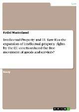 Intellectual Property and Eu Law. Has the Expansion of Intellectual Property Rights by the Eu Courts Reduced the Free Movement of Goods and Services?