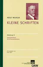 Adolf Wilhelm: Gesamtindices Schriftenverzeichnis