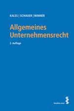 Allgemeines Unternehmensrecht