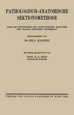 Pathologisch-anatomische Sektionsmethode: Nach den Grundsätzen des Pathologischen Institutes der Prager Deutschen Universität