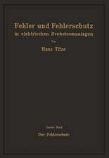 Fehler und Fehlerschutz in elektrischen Drehstromanlagen: Zweiter Band Der Fehlerschutz