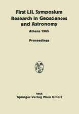 Proceedings of the First Lunar International Laboratory (LIL) Symposium Research in Geosciences and Astronomy: Organized by the International Academy of Astronautics at the XVIth International Astronautical Congress Athens, 16 September, 1965 and Dedicated to the Twentieth Anniversary of UNESCO