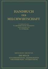 Die Milch: Zusammensetzung · Eigenschaften Veränderungen · Untersuchung