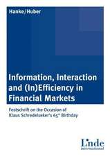 Information, Interaction and (In)Efficiency in Financial Markets