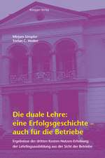 Die duale Lehre: eine Erfolgsgeschichte - auch für die Betriebe