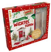 Kreativ-Set Weihnachtliche Wichteltüren. Anleitungsbuch + Material. Set zum Buch