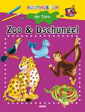 Malbuch - Zoo und Dschungel