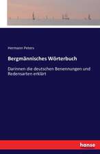 Bergmännisches Wörterbuch