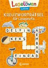 Leselöwen Kreuzworträtsel für Erstleser. 2. Klasse (Orange)