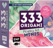 333 Origami Minis - Pouring Art - Dein dekorativer Wendeblock zum kreativen Falten & Notieren